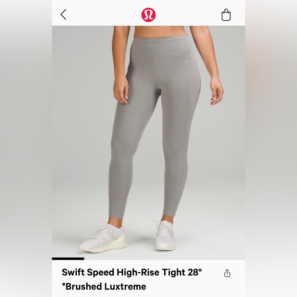 LULULEMON Swift Speed High-Rise Tight 28"
*Brushed Luxtreme